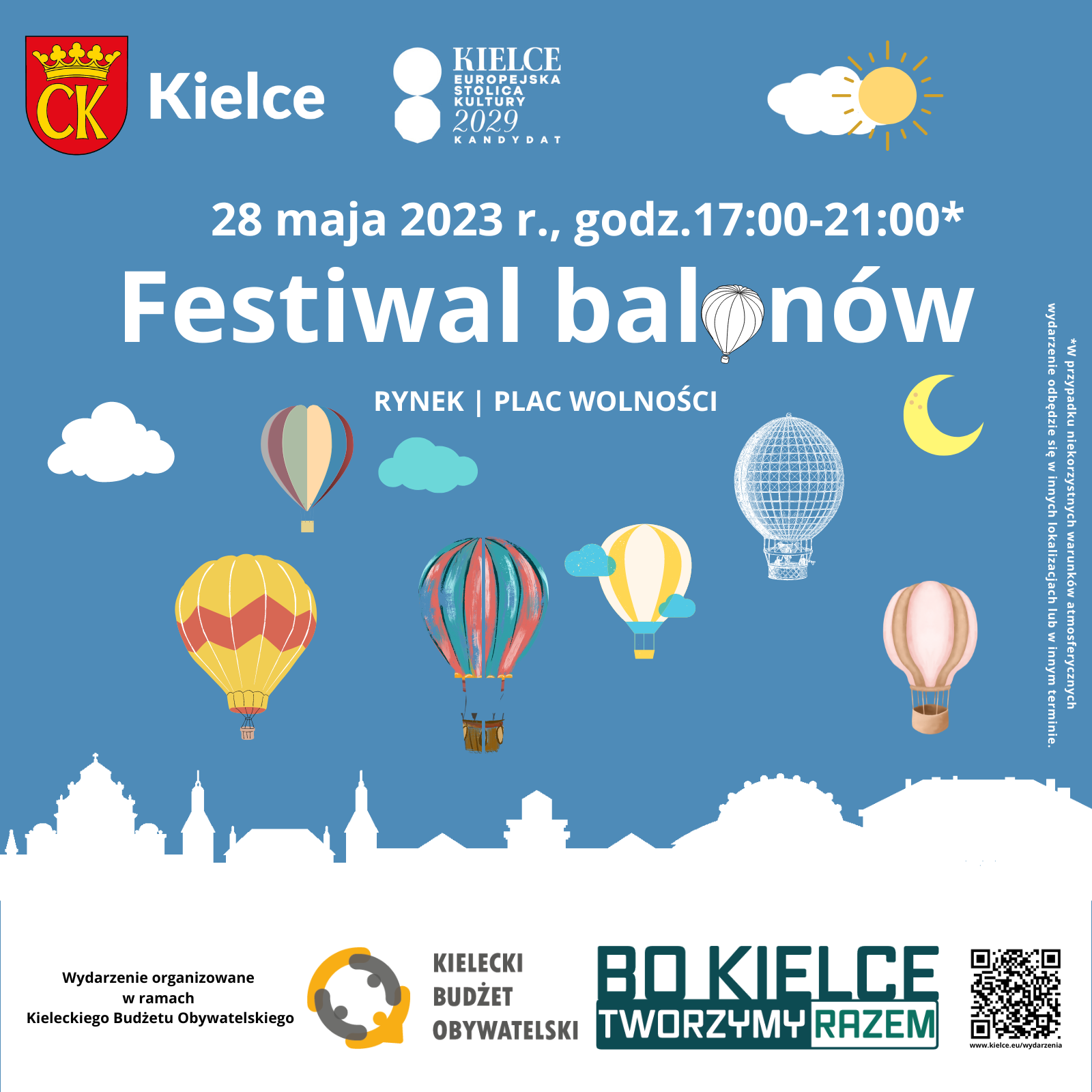 Grafika promująca Festiwal balonów