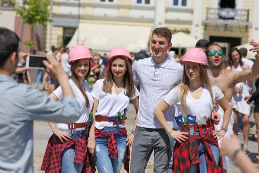 Studenci podczas juwenaliów w Kielcach