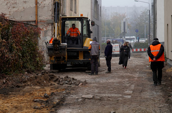 Trwają prace remontowe na ul. Cichej