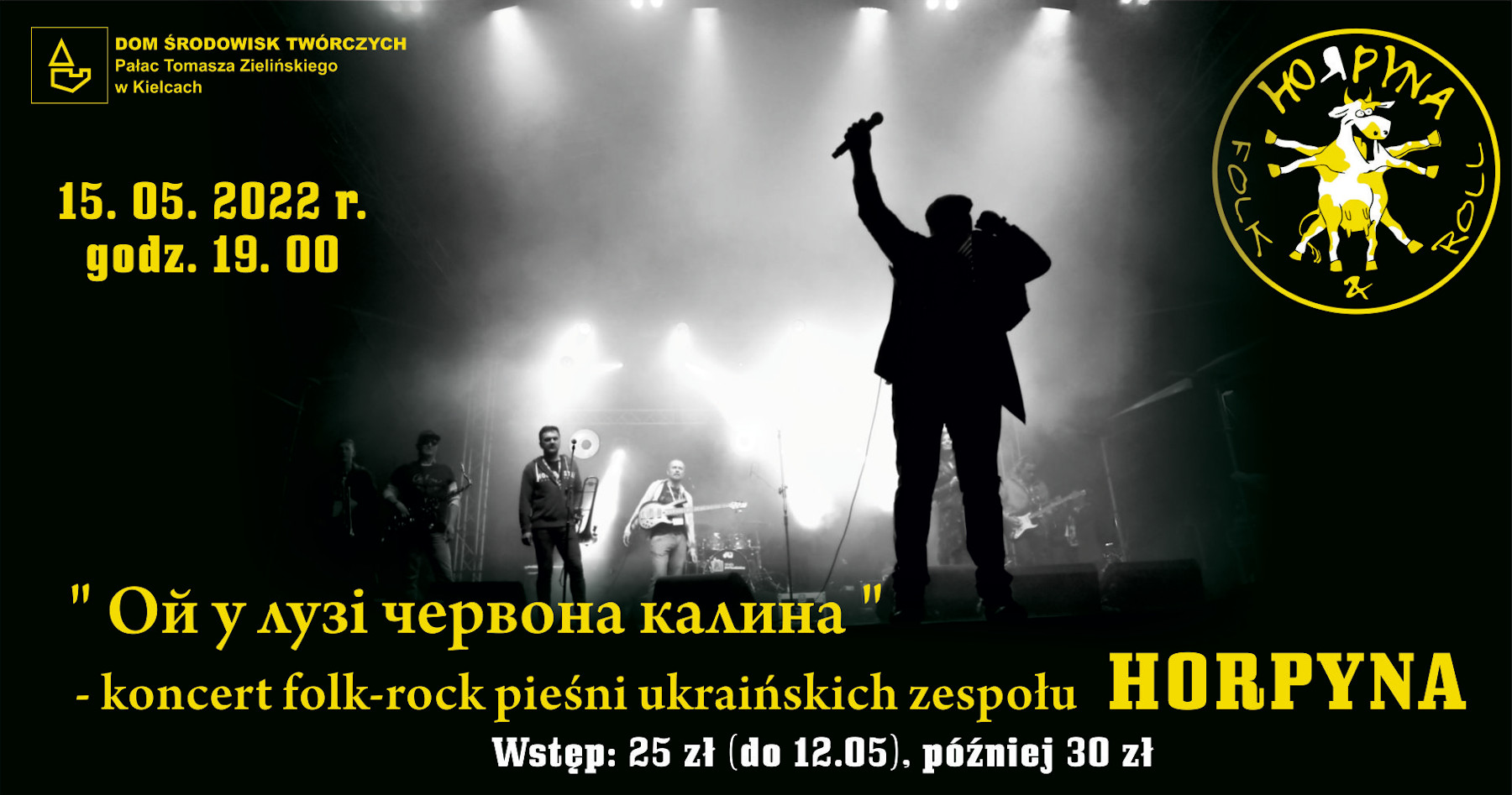 "Ой у лузі червона калина" – koncert folk-rock pieśni ukraińskich zespołu HORPYNA