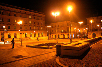 Ulica Sienkiewicza nocą - tzw. 